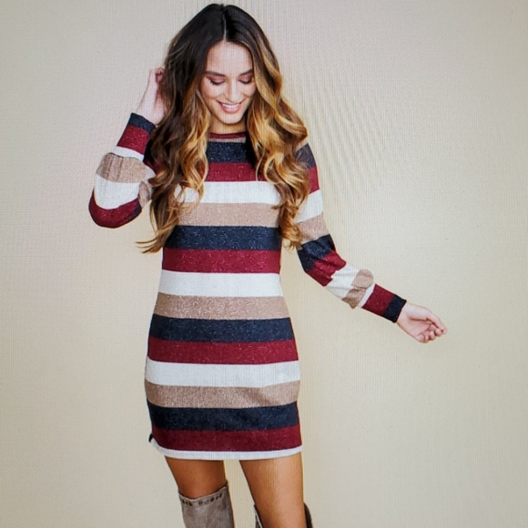 mts Dresses & Skirts - 🎃NWOT SPARKLE STRIPE DRESS